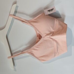 Auden Lightly Lined V-Neck Bralette - Pink